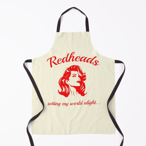 Item preview, Funny Proud Redheads Setting My World Alight Red Hair Ginger Girl designed and sold by TopTeeShop.
