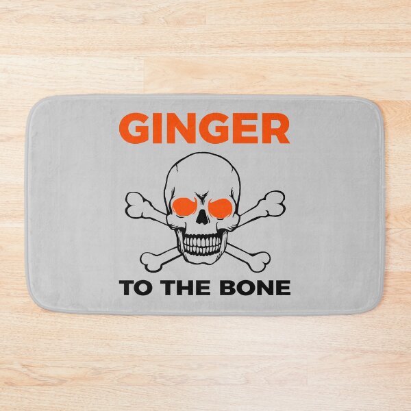 Item preview, Funny Proud Redheads Red Hair Girl Ginger To The Bone Skull designed and sold by TopTeeShop.
