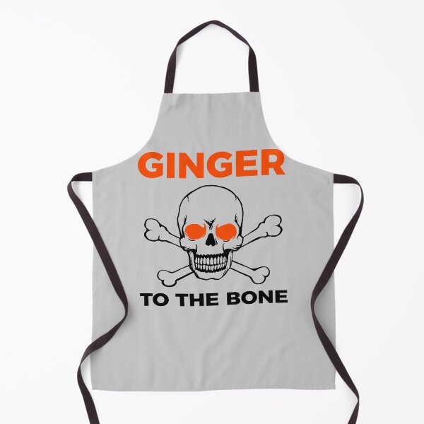 Item preview, Funny Proud Redheads Red Hair Girl Ginger To The Bone Skull designed and sold by TopTeeShop.