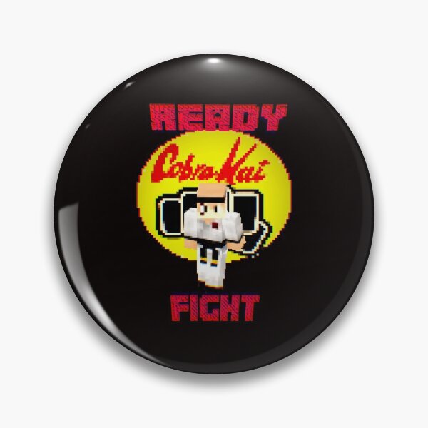 Item preview, Cobra Kai Ready Fight Johnny Lawrence Minecraft Shirt designed and sold by MinecraftMania.