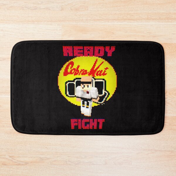 Item preview, Cobra Kai Ready Fight Johnny Lawrence Minecraft Shirt designed and sold by MinecraftMania.