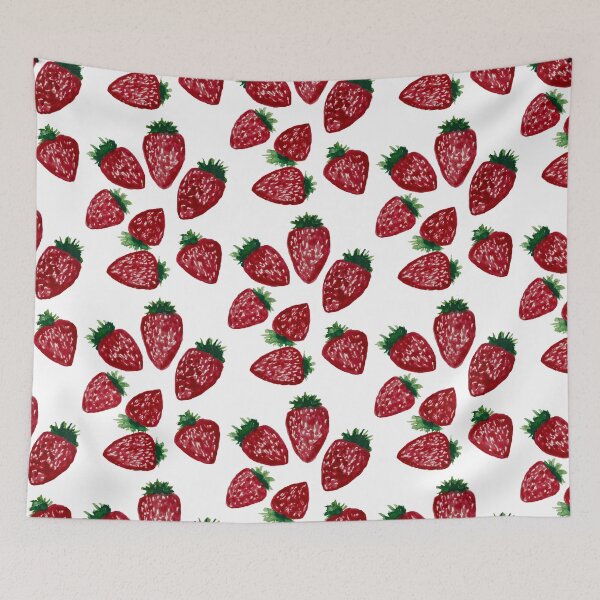 Artikelvorschau, Erdbeeren in Aquarell entworfen und verkauft von Tessa Bryden.