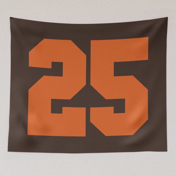 Item preview, 25 Number Cleveland Sports Twenty-Five Brown Jersey designed and sold by HelloFromAja.