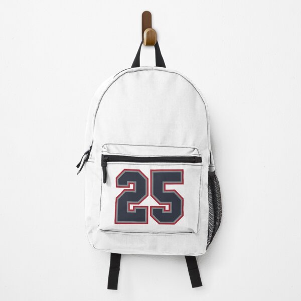Item preview, 25 Navy Grey Red Sports Number Twenty-Five designed and sold by HelloFromAja.