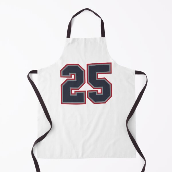 Item preview, 25 Navy Grey Red Sports Number Twenty-Five designed and sold by HelloFromAja.