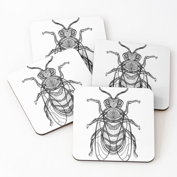 Item preview, Engraving Bee / honey / beekeeper / scientific drawing designed and sold by Yety-design.