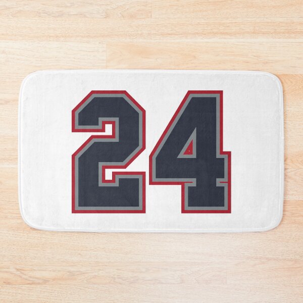 Item preview, 24 Navy Grey Red Sports Number Twenty-Four designed and sold by HelloFromAja.