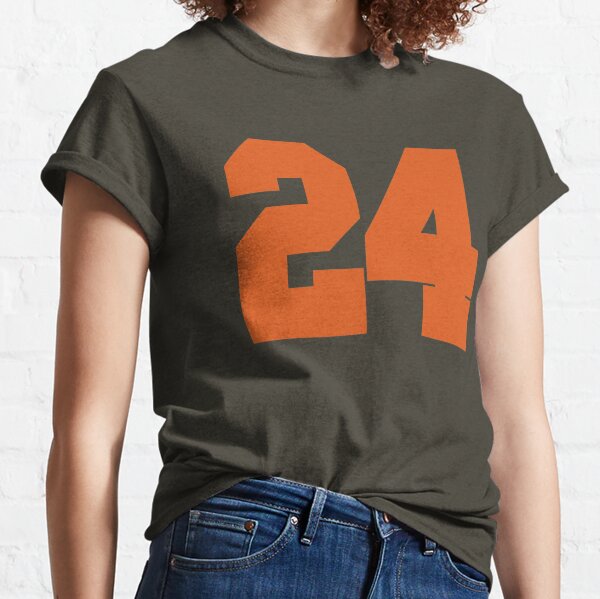 #24 Willie Mays Jersey Old Classic Style Orange Shirts Uniform