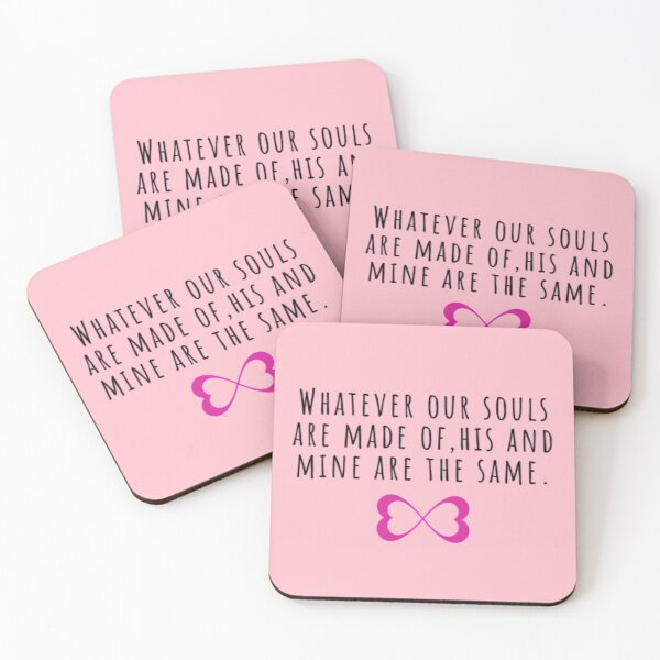 Item preview, Whatever our souls are made of | After Hessa Quote Pink Variant 2 designed and sold by BloompodDesigns.