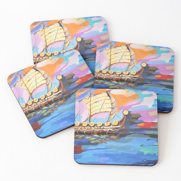 Item preview, Sailboat painting medieval ship picture designed and sold by molodec.
