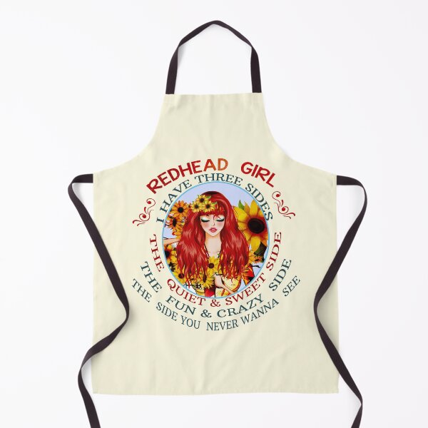 Item preview, Funny Redhead Girl I Have Three Sides Red Hair Ginger Girl designed and sold by TopTeeShop.