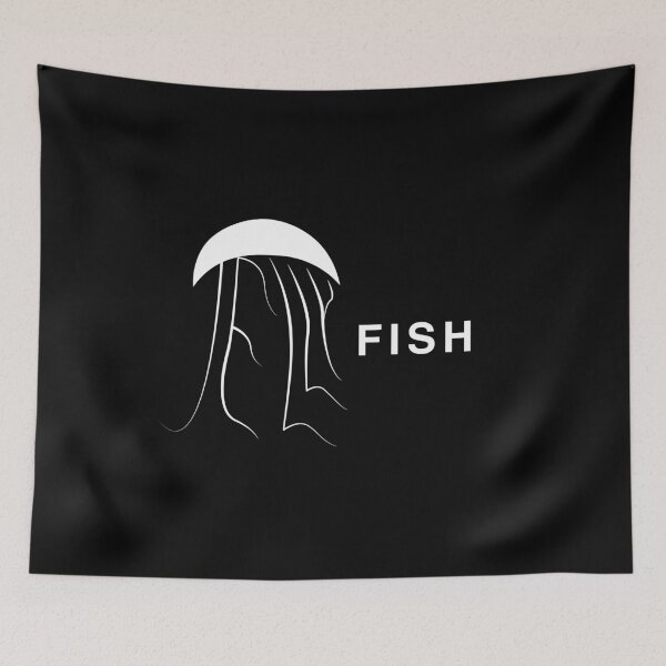 Item preview, Minimal Jelly Fish word typography design designed and sold by Kvyom.