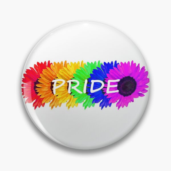 Item preview, Rainbow Sunflower Pride Flag | Show Your Pride | Pride Print Version designed and sold by WhatThePop.