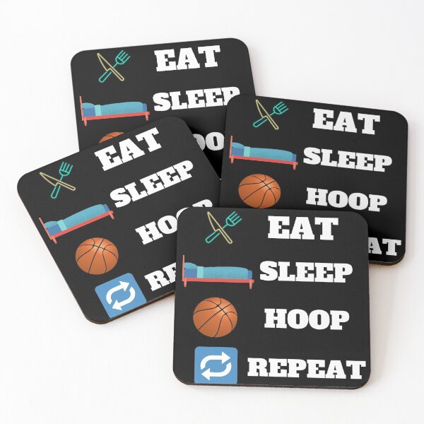 Item preview, Eat Sleep Hoop Repeat designed and sold by Quadghouls.