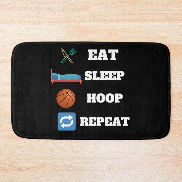Item preview, Eat Sleep Hoop Repeat designed and sold by Quadghouls.
