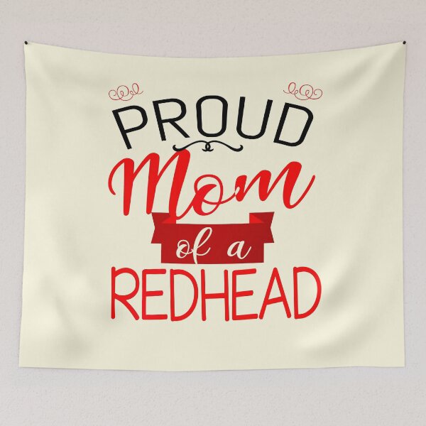 Item preview, Funny Proud Mom Of A Redhead Red Hair Ginger Girl designed and sold by TopTeeShop.