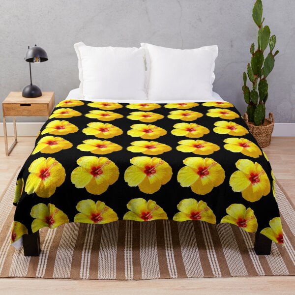Item preview, Gorgeous Yellow Hibiscus Repeated Floral Print designed and sold by WhatThePop.