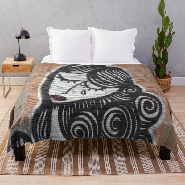 Item preview, Graffiti Street art Mujer derramando una pegatina de lágrima, pegatina para portátil, designed and sold by MyStreetArts.