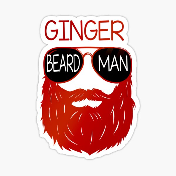 Funny Ginger Beard True Redheads Orange Red Hair Redhead Pride Sticker For Sale By Topteeshop