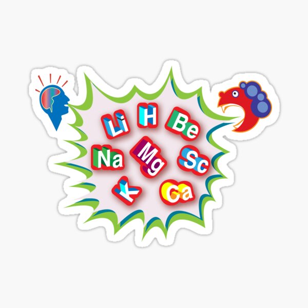 Mad Science Stickers Redbubble - neon mad scientist hair roblox