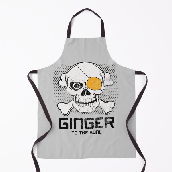 Item preview, Funny Proud Redheads Red Hair Girl Ginger To The Bone Skull designed and sold by TopTeeShop.