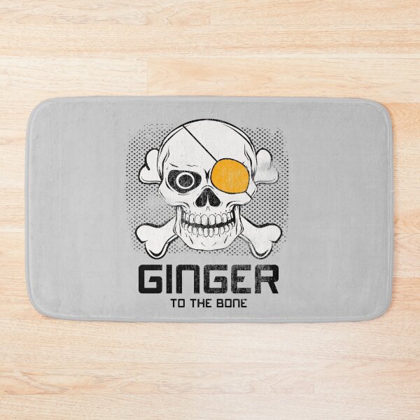 Item preview, Funny Proud Redheads Red Hair Girl Ginger To The Bone Skull designed and sold by TopTeeShop.