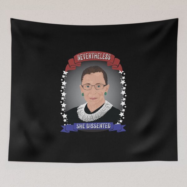 Aperçu de l'œuvre Elle était dissidente, Ruth Bader Ginsburg créée et vendue par PrettySickArt.
