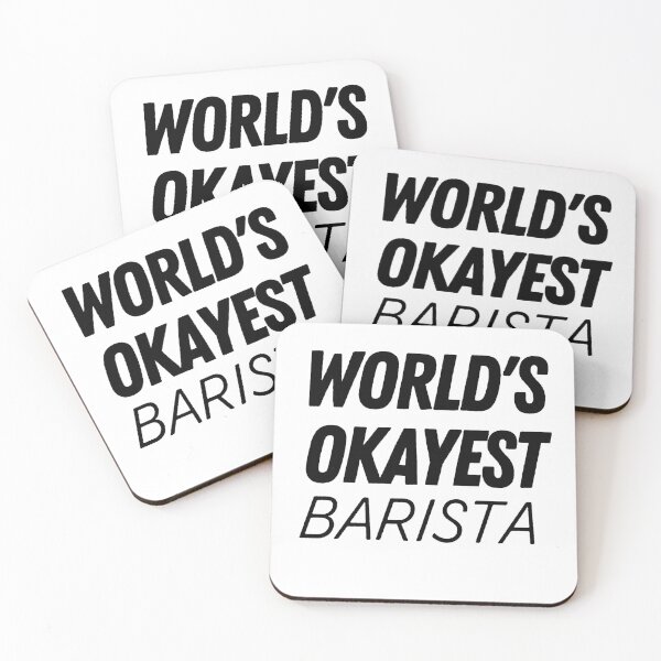 Item preview, World's Okayest Barista designed and sold by The Little Wood Cottage.