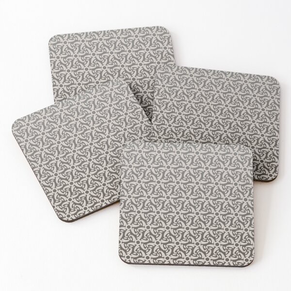 Item preview, Gradient taupe with a cool cream lace pattern designed and sold by PetaJaneHome.