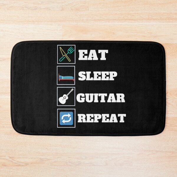 Item preview, Eat Sleep Guitar Repeat designed and sold by Quadghouls.