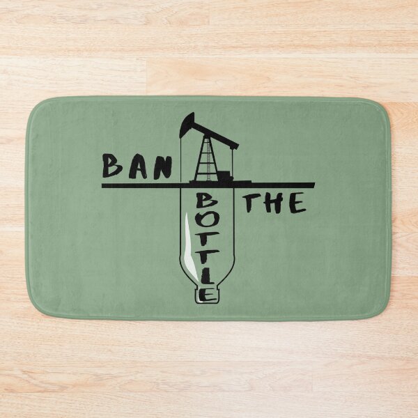 Item preview, Ban the Plastic Bottle and fossil fuel gift climate change designed and sold by CareShare Design.