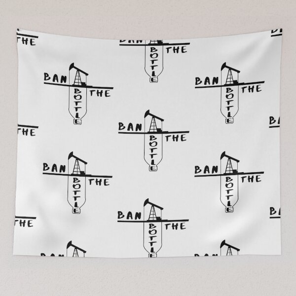 Item preview, Ban the Plastic Bottle and fossil fuel gift climate change designed and sold by CareShare Design.