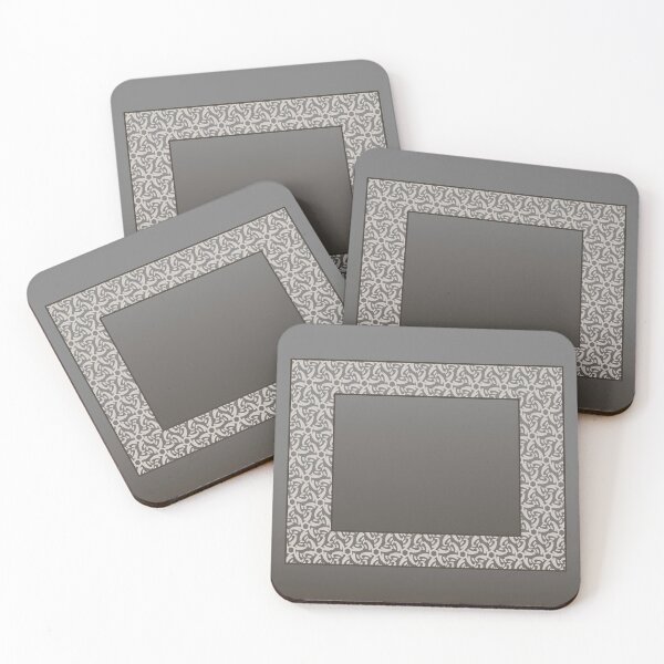 Item preview, Gradient taupe with a cool cream lace border designed and sold by PetaJaneHome.