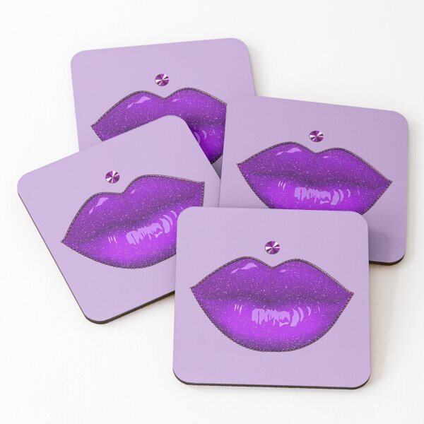 Item preview, Purple Lipstick Makeup Lolita Pout Glamor Girls designed and sold by GlamourChick.