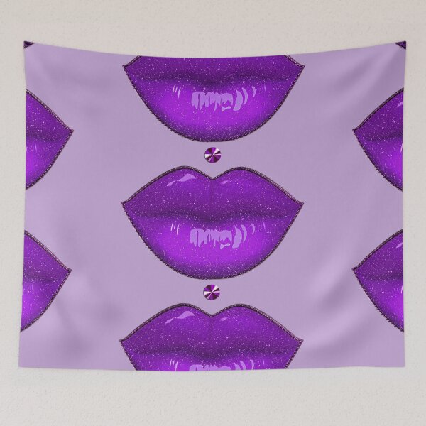 Item preview, Purple Lipstick Makeup Lolita Pout Glamor Girls designed and sold by GlamourChick.