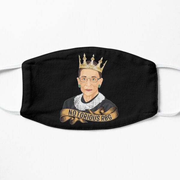 Notorious RBG Ruth Bader Ginsburg Flat Mask