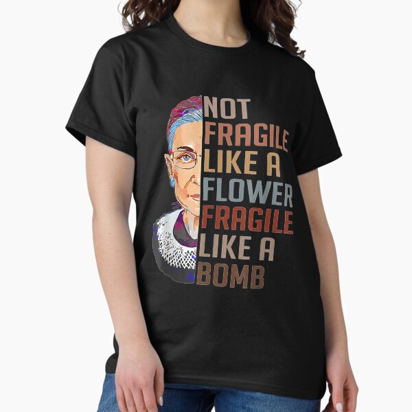 Artikel-Vorschau von Nicht zerbrechlich wie eine Blume, sondern eine Bombe Ruth Ginsburg Rbg Geschenk, designt und verkauft von BewanDoremo.