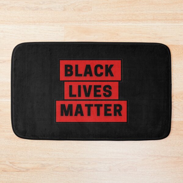 Item preview, BLM - Black Lives Matter Bold Black Text on Blood Red designed and sold by simpleones.