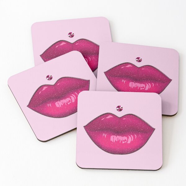 Item preview, Lipstick Lipgloss Makeup Piercing - pink pout designed and sold by GlamourChick.