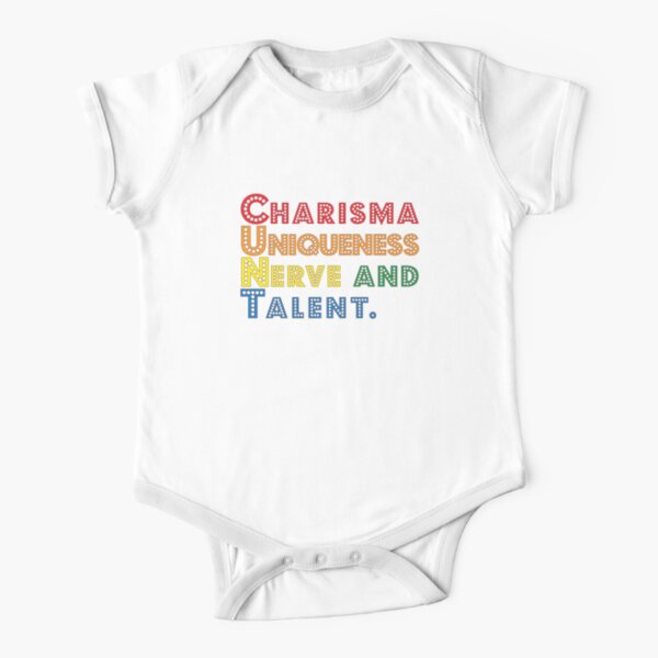 Charisma, Uniqueness, Nerve and Talent [Drag Race] Short Sleeve Baby One-Piece