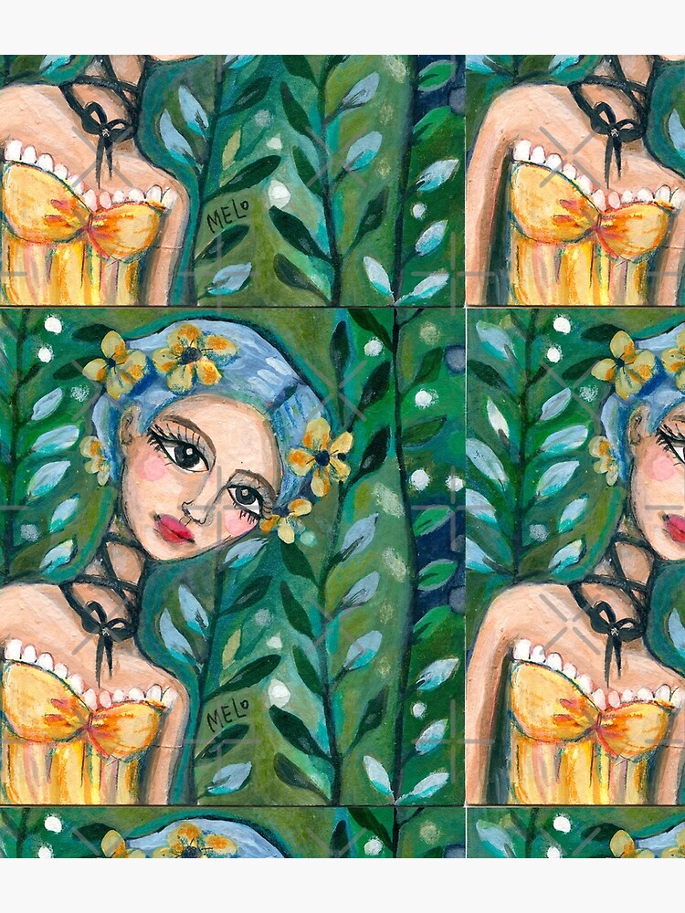 Frida Kahlo - Her Yellow Dress by meloearth