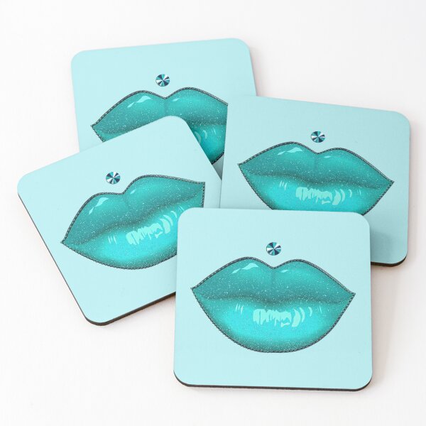Item preview, Pastel makeup turquoise blue lipstick - Lolita designed and sold by GlamourChick.
