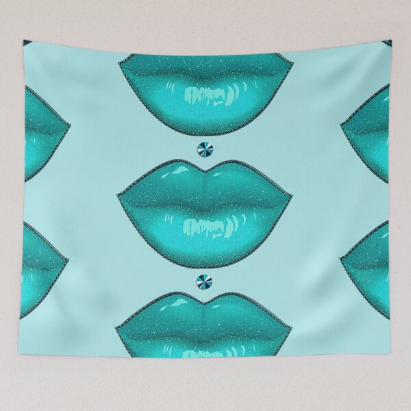 Item preview, Pastel makeup turquoise blue lipstick - Lolita designed and sold by GlamourChick.