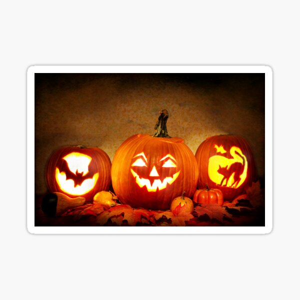 Item preview, Halloween Theme  - Jack O Lanterns  - Carved Pumpkins designed and sold by MrRoccoBlue.