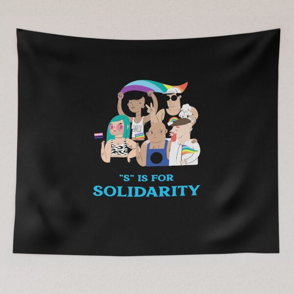 Item preview, S is for SOLIDARITY designed and sold by FreeUniqueEqaul.