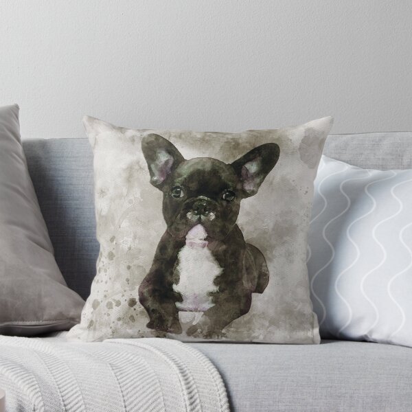Artikelvorschau, Mops-Aquarell digitales Porträt entworfen und verkauft von Gerald Waters.
