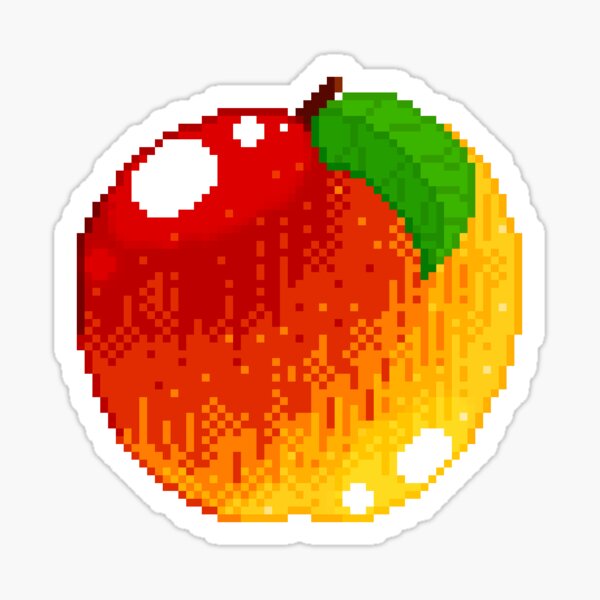  Fruit Stickers, 100 Pcs Mini Pixel Fruit Stickers Pack