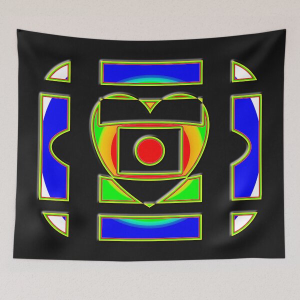 Item preview, GEOMETRIC FORMS UNIVERSAL LOVE MODERN ART designed and sold by Ralek.