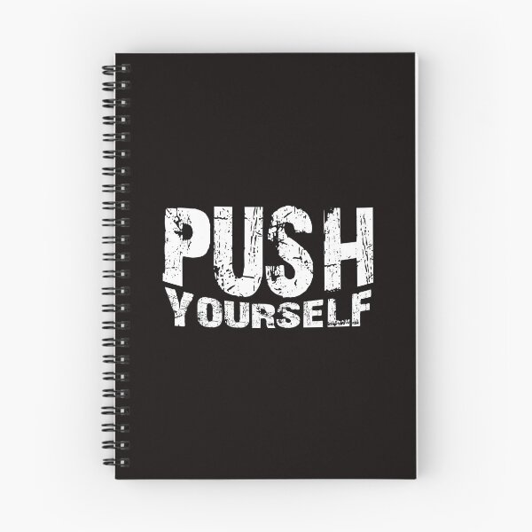 Item preview, Push Yourself - Motivational Workout Calligraphy Art. designed and sold by WolfSpiritCo.