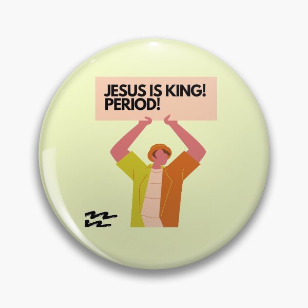 Item preview, Jesus is King Artwork Protest Aesthetic designed and sold by The Lord's Love Line.